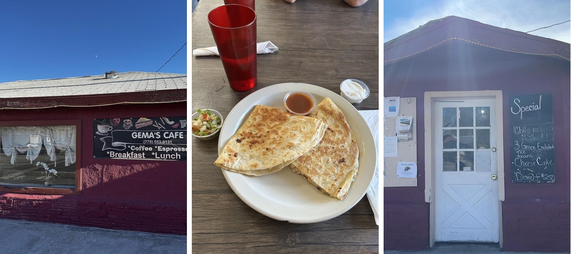 Gema's Cafe Menu